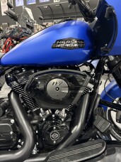 2026 Road Glide in Aurora Blue Denim/BLK finish thumb 1