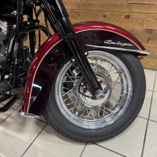 2015 Harley-Davidson® Softail® Deluxe Two-Tone Mysterious Red Sunglo/Blackened Cayenne Sunglo FLSTN thumb 1