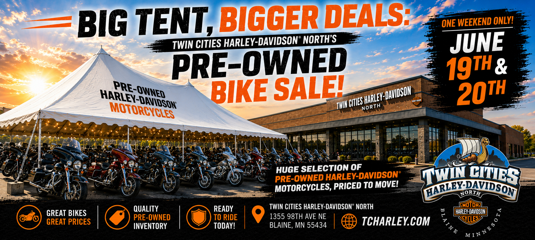 Pre-Owned Tent Event