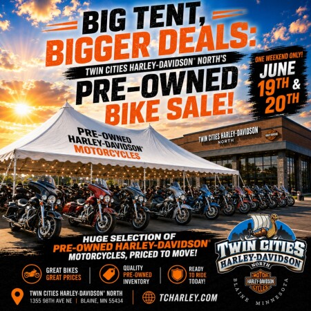 Pre-Owned Tent Event Bike Sale