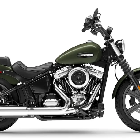 2026 Harley-Davidson® Street Bob® Olive Steel Metallic Chrome Cast Wheels thumb 1