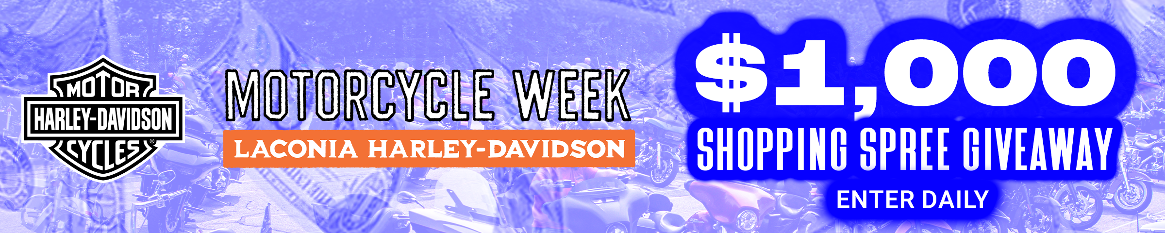 Laconia Motorcycle Week $1k Shopping Spree Giveaway