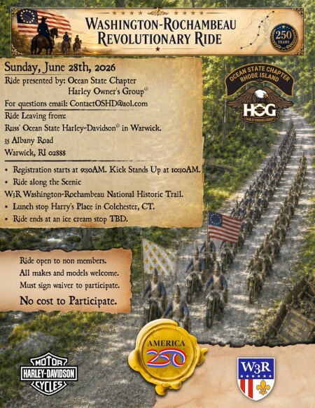 Ocean State Chapter H.O.G. Washington-Rochambeau Revolutionary Ride