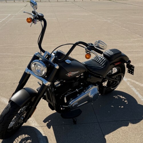 2021 Harley-Davidson® Softail Slim® River Rock Gray Denim/Black Denim thumb 1