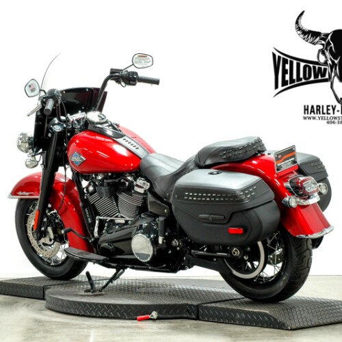 2026 Harley-Davidson® Heritage Classic Brilliant Red Black Laced Wheels thumb 1