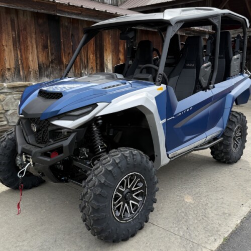 2026 Yamaha Wolverine RMAX4 1000 Limited Backcountry Blue / Silver Metallic thumb 2