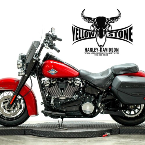 2026 Harley-Davidson® Heritage Classic Brilliant Red Black Laced Wheels thumb 0