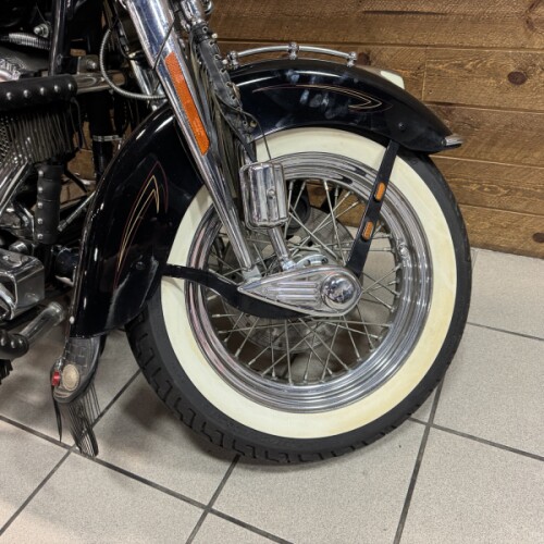 2002 Heritage Springer Vivid Black FLSTSI thumb 1
