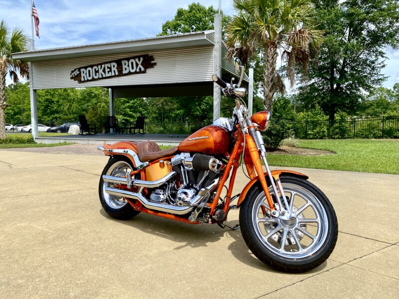 2008 Harley-Davidson Screamin’ Eagle Softail Springer Inferno Orange with Fireburst Flames