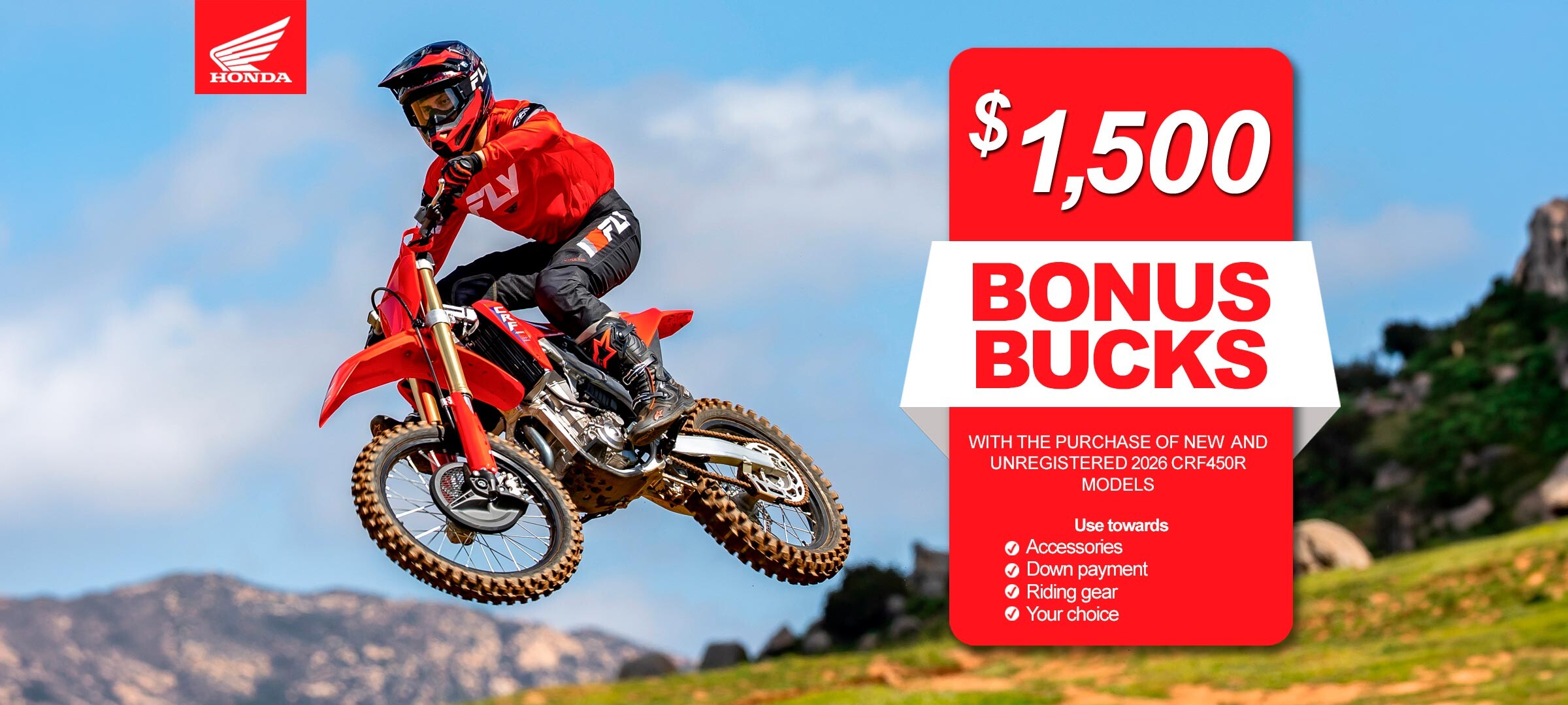Honda - $1500 Bonus Bucks