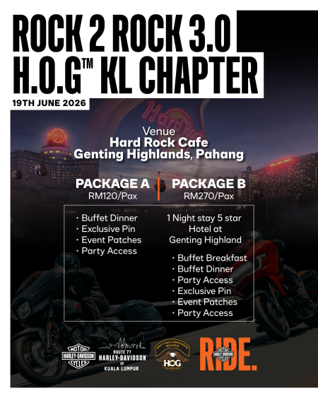 ROCK 2 ROCK 3.0 - H.O.G KL CHAPTER RIDE