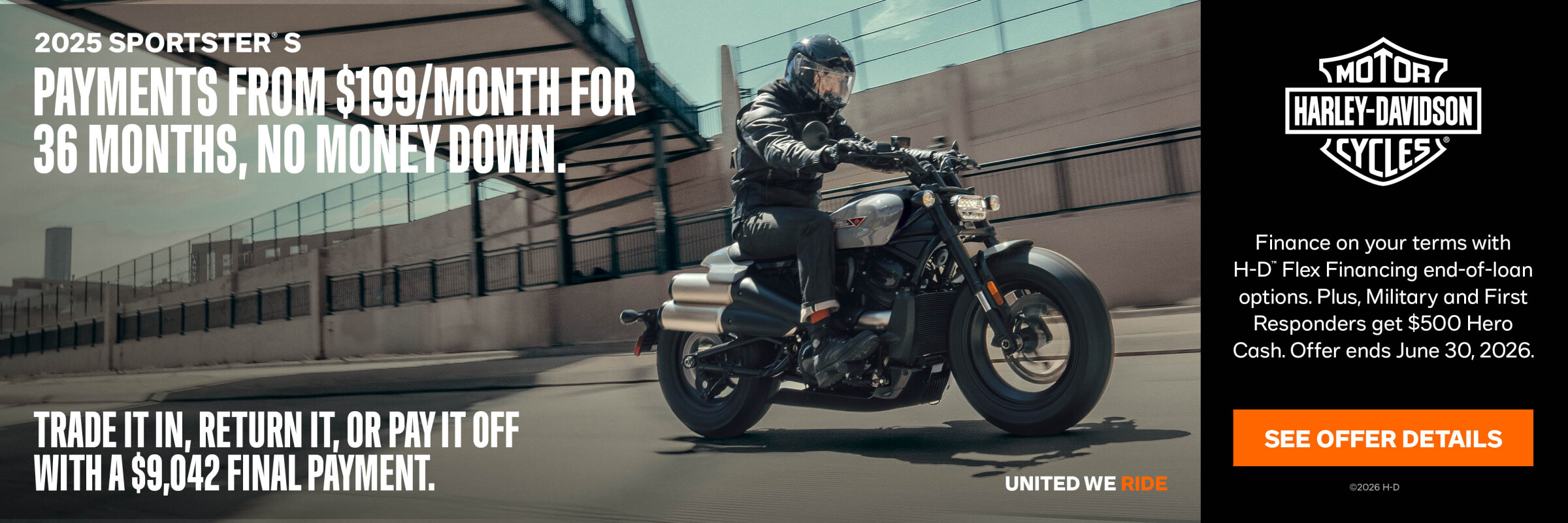 my25 sportster s offer