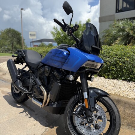 2026 Harley-Davidson® Pan America® 1250 ST Aurora Blue Denim Black Trim thumb 2