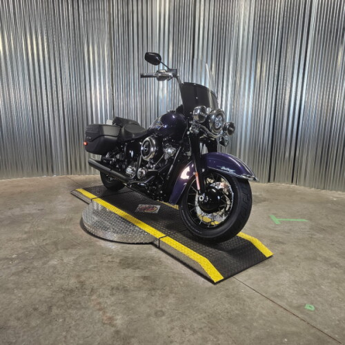 2026 Harley-Davidson® Heritage Classic Purple Abyss Black Cast Wheels thumb 1