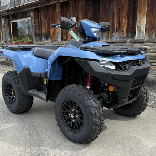 2025 Suzuki KingQuad 500AXi Power Steering SE Armored Blue Grey thumb 1