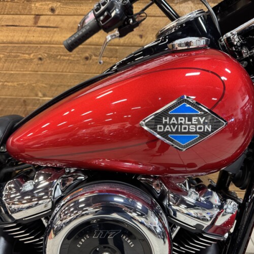 2026 Harley-Davidson® Heritage Classic Brilliant Red Black Cast Wheels FLHC thumb 3