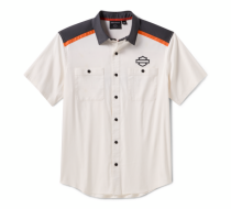 Camasa H-D TECH COOLMAX, OFF WHITE/GREY