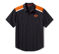 Camasa H-D TECH COOLMAX, BLACK/ORANGE