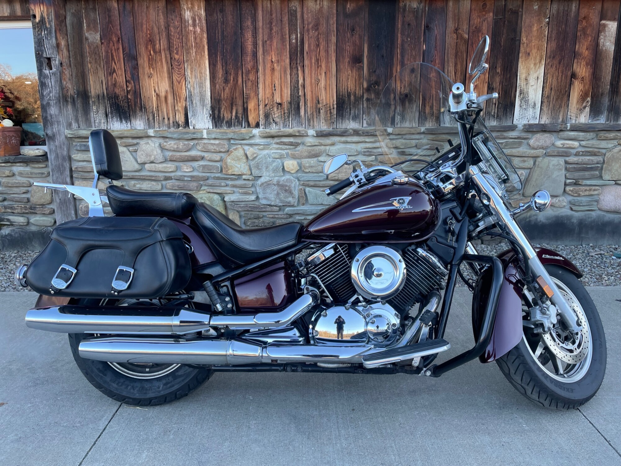 2007 Yamaha V Star 1100 Silverado Black Cherry