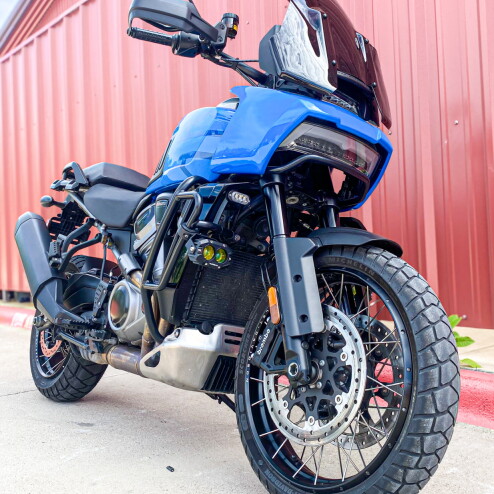 2022 Harley-Davidson® Pan America™ 1250 Special Fastback Blue/White Sand Pearl thumb 2