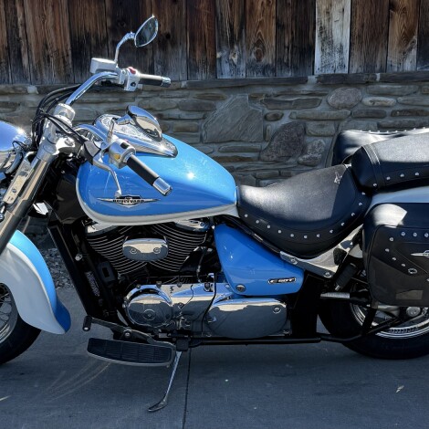 2009 Suzuki Boulevard C50T Blue / White thumb 3