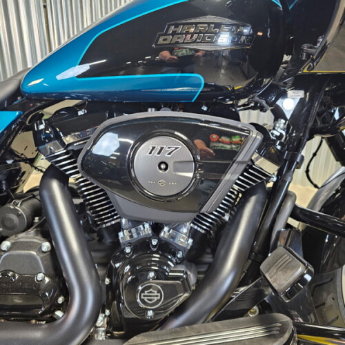 2026 Harley-Davidson® Road Glide® Teal Thunder / Vivid Black Black Trim thumb 3