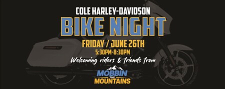 BIKE NIGHT - welcoming Mobbin the Mountains Riders