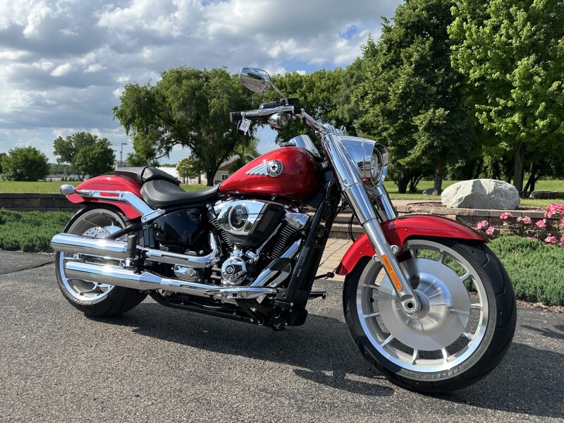 2026 Harley-Davidson® Fat Boy® Brilliant Red Chrome Trim
