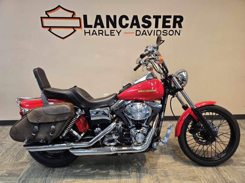2000 Wide Glide Sunburst Orange/Starfire Black with Contrast Chrome Aggressor Wheels FXDWG