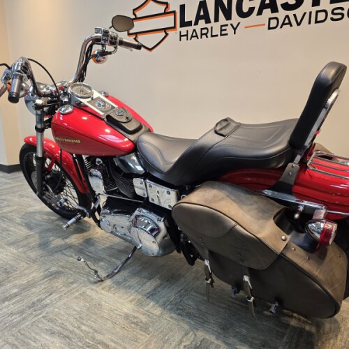 2000 Wide Glide Sunburst Orange/Starfire Black with Contrast Chrome Aggressor Wheels FXDWG thumb 0