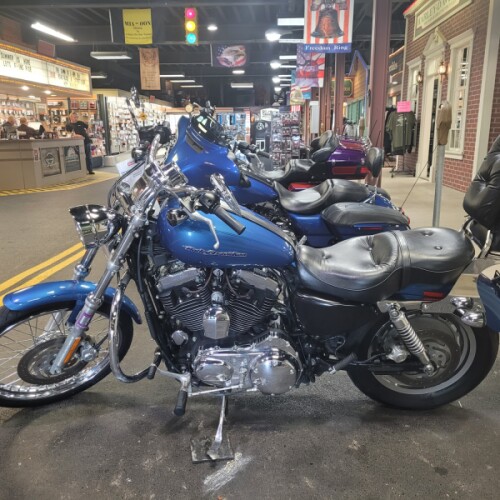 2005 Harley-Davidson® 1200 Custom Chopper Blue Pearl thumb 2
