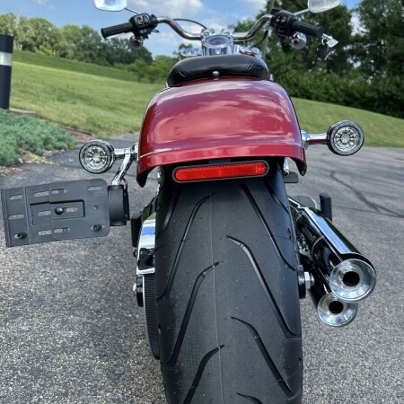 2026 Harley-Davidson® Fat Boy® Brilliant Red Chrome Trim thumb 0