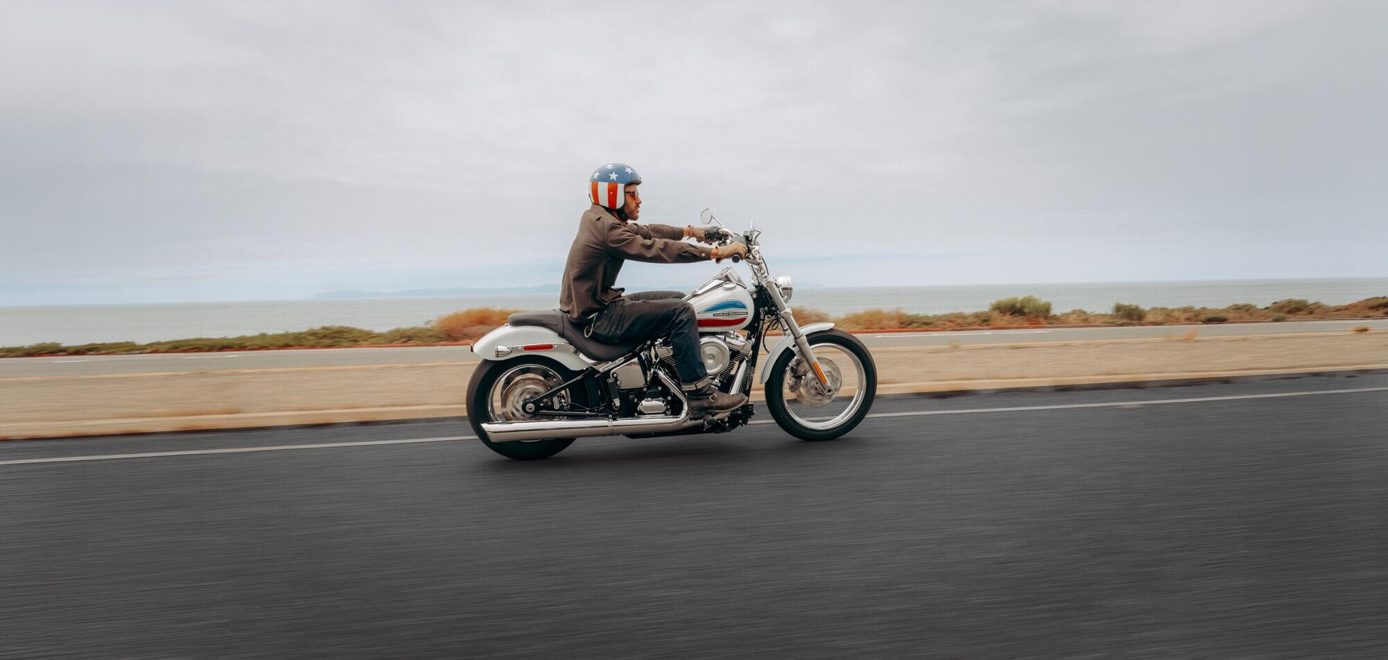 Super Glide on the open road