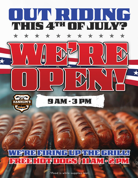We're open on the 4th of July!