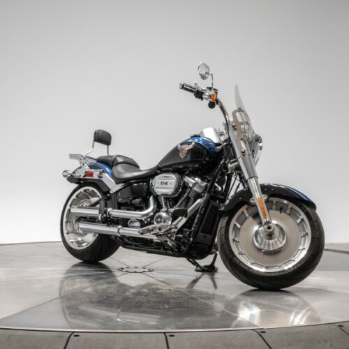 2018 HARLEY-DAVIDSON FLFBS FAT BOY 114 in Legend Blue/ Black thumb 3