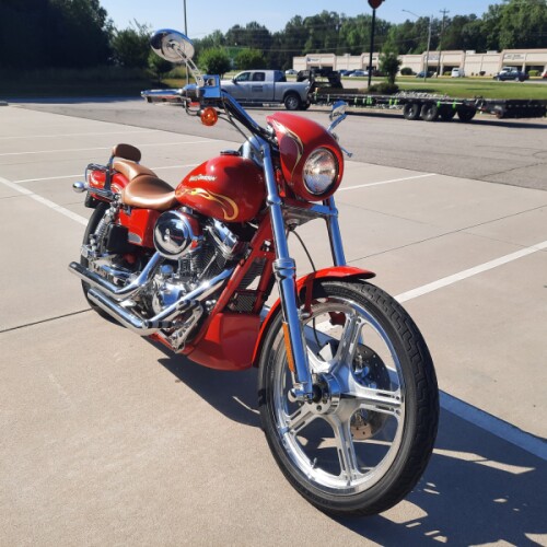 2001 Harley-Davidson® Wide Glide® Scarlet Red Paint Scheme and 23k Gold Leaf Flames thumb 1
