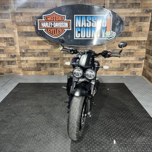 2025 Triumph Rocket 3 Storm R - Satin Pacific Blue and Matt Sapphire Black thumb 3