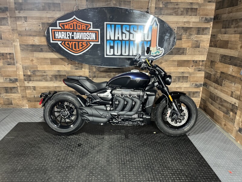 2025 Triumph Rocket 3 Storm R - Satin Pacific Blue and Matt Sapphire Black
