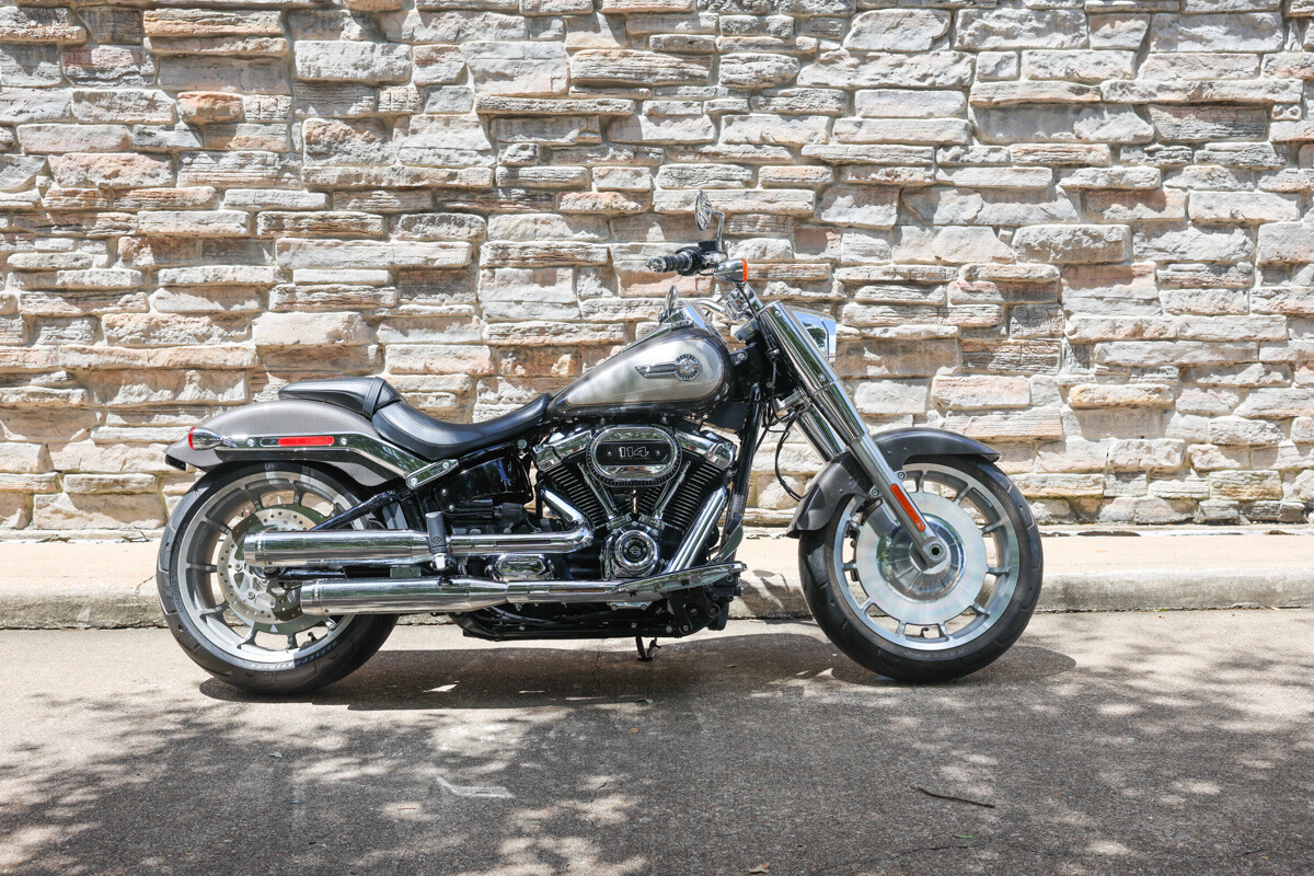 2023 Harley-Davidson® Fat Boy® 114 Gray Haze/Silver Fortune
