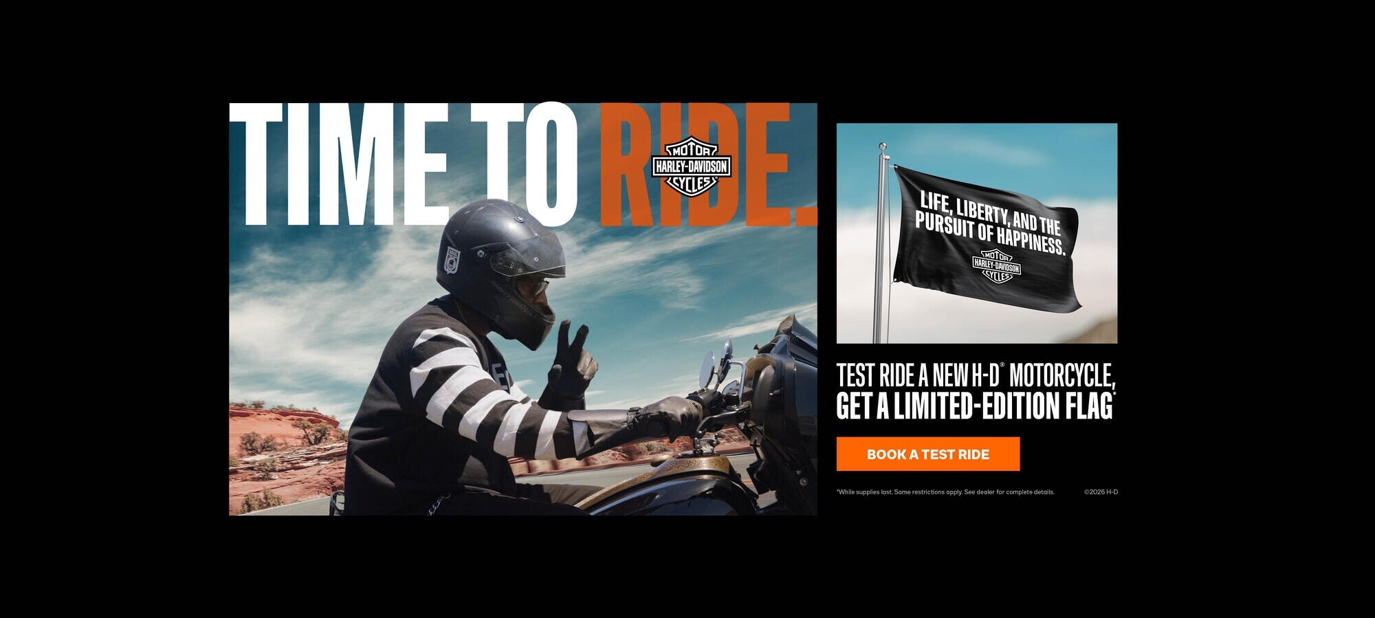 TEST RIDE FLAG PROMO
