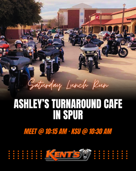 Lunch Run to Ashley's Turnaround Cafe in Spur