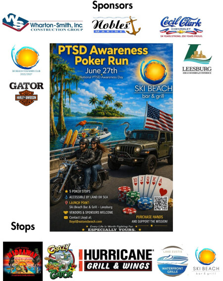 PTSD Awareness Poker Run 2026 | Leesburg, FL Motorcycle Charity 