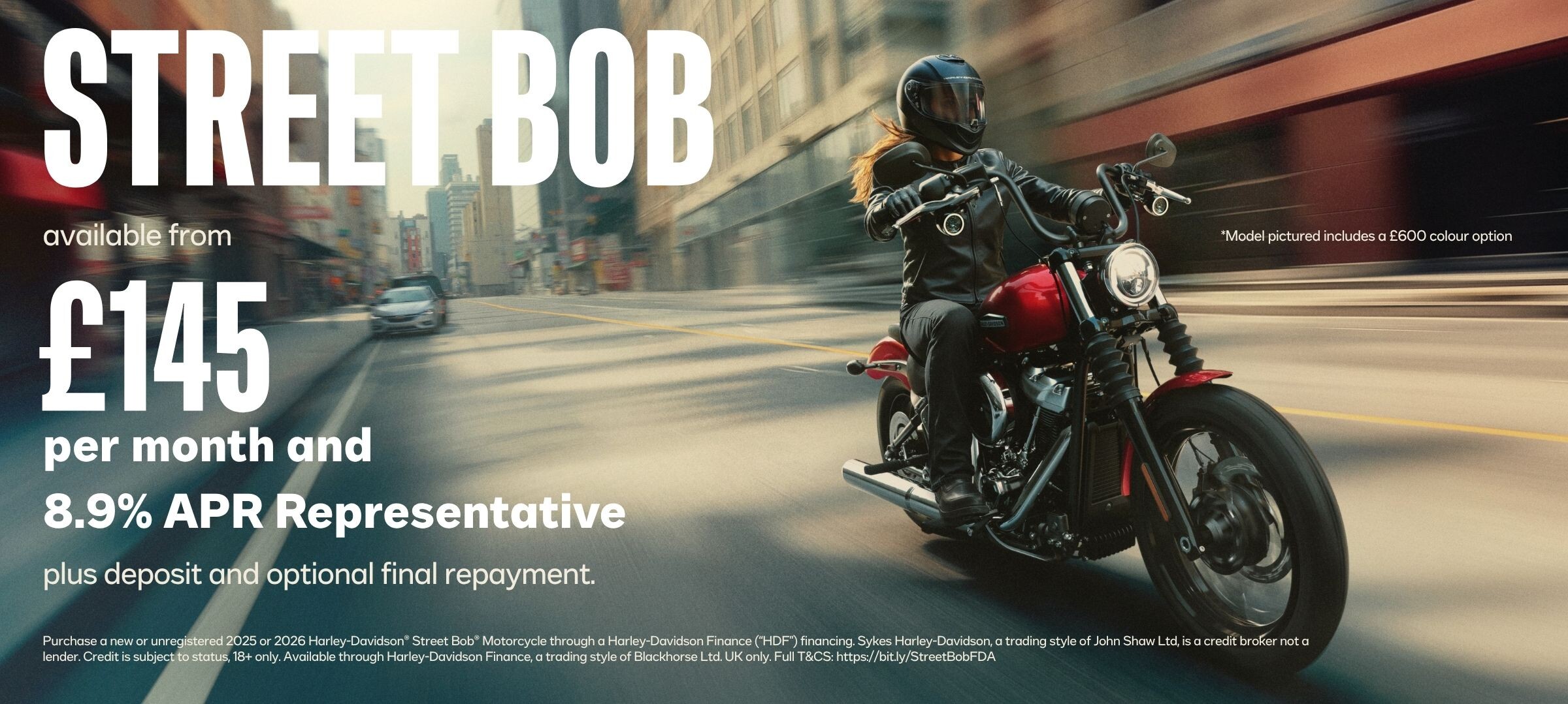 Street Bob Finance Offer