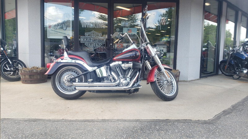 2013 har FLSTF FAT BOY in Ember Red Sunglo / Merlot Sunglo