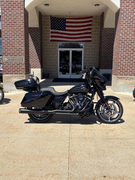 2025 Harley-Davidson® Street Glide® Midnight Firestorm - Black Finish with tour pack and motor work!