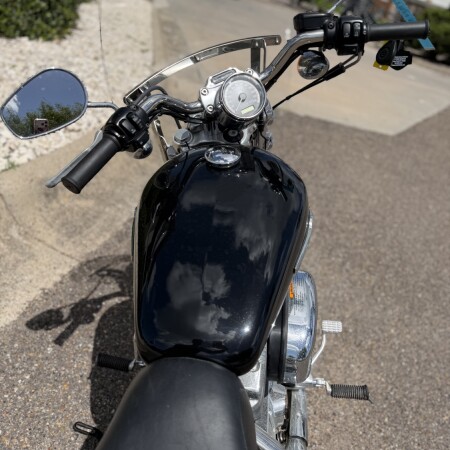2012 Harley-Davidson® 1200 Custom BLACK W/ PINSTRIPE thumb 1