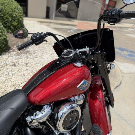 2026 Harley-Davidson® Heritage Classic Brilliant Red Black Laced Wheels thumb 1