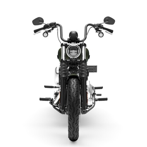 2026 Harley-Davidson® Street Bob™ Olive Steel Metallic Chrome Laced Wheels thumb 3