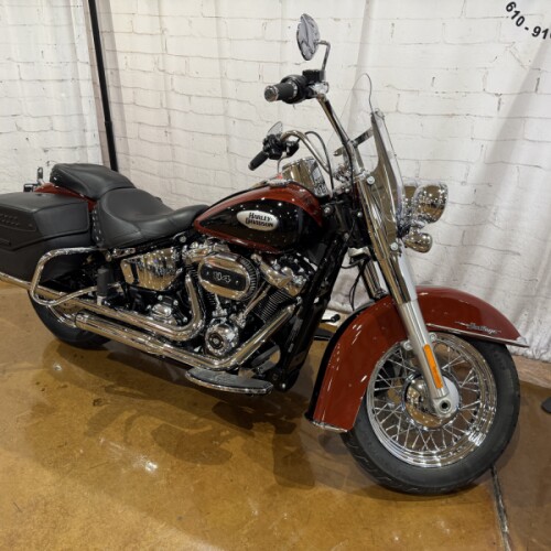 2024 Harley-Davidson® Heritage Classic Red Rock / Vivid Black - Black Finish thumb 1