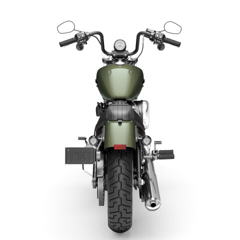 2026 Harley-Davidson® Street Bob™ Olive Steel Metallic Chrome Laced Wheels thumb 1